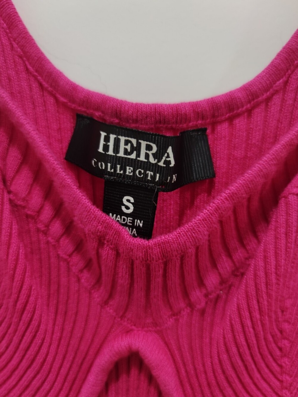 Hera Collection Fuchsia Ribbed Maxi Dress - Picture 3 of 5